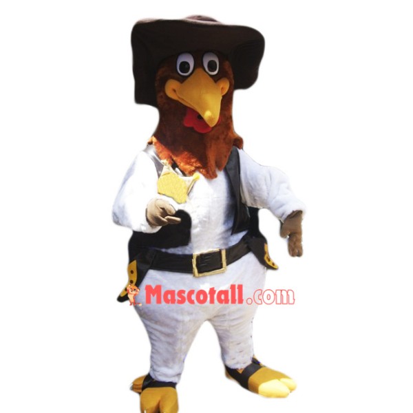 Police Rooster Mascot Costume