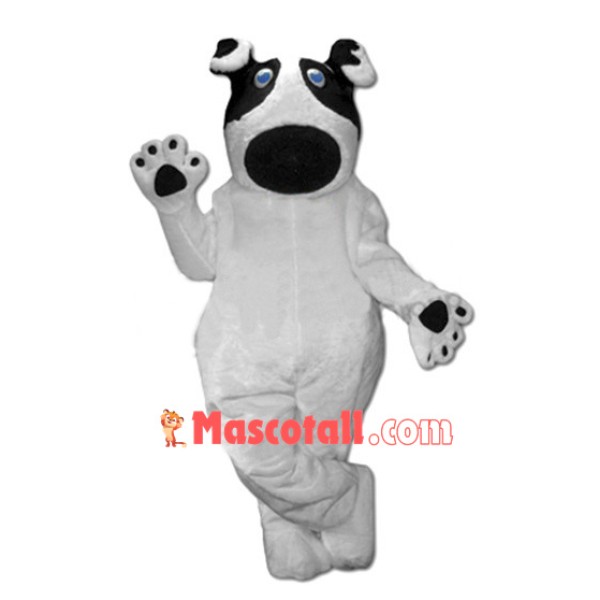 Lovely White Dog Mascot Costume