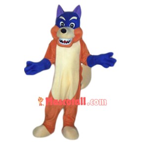 Blue Fox Mascot Costume