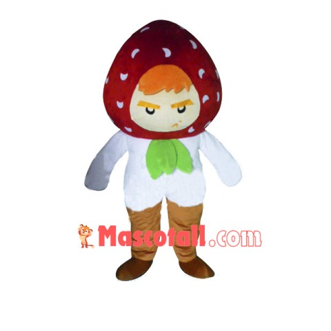 Strawberry Boy Mascot Costume