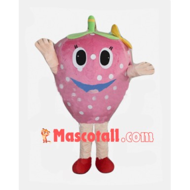 Pink Strawberry Mascot Costume