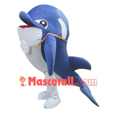 Cheap Blue Dolphin Mascot Costume