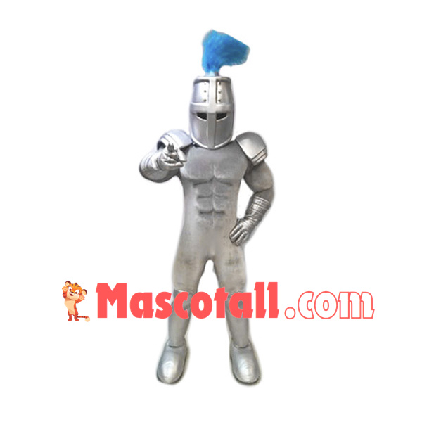 Power Silver Knight Mascot Costume