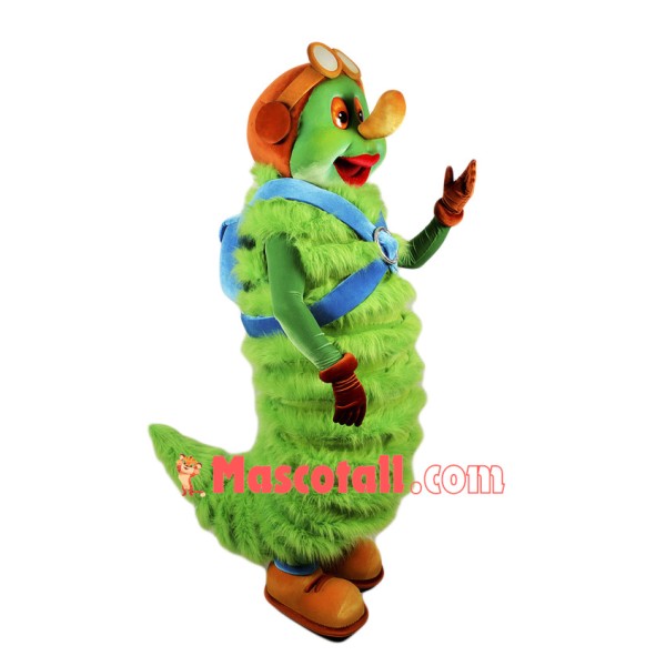 Green Caterpillar Mascot Costume