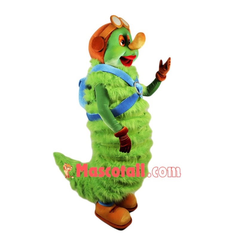 Green Caterpillar Mascot Costume