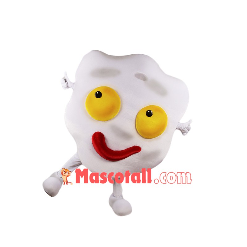 Fried Egg Mascot Costume