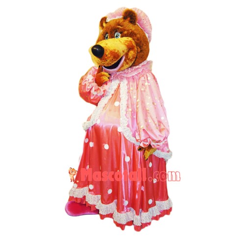 Cute Female bear Mascot Costume