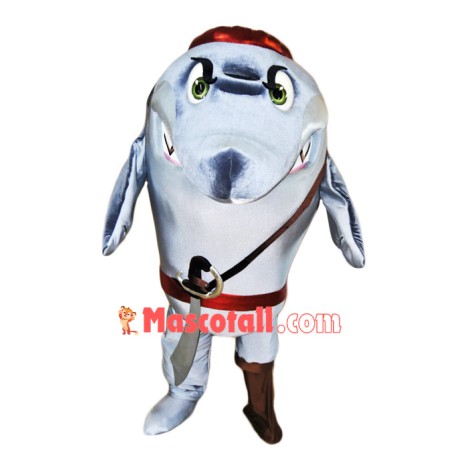 Pirate Shark Mascot Costume