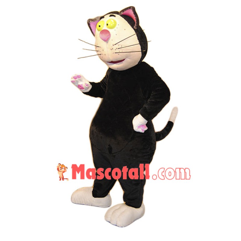 Funny Black Cat Mascot Costume