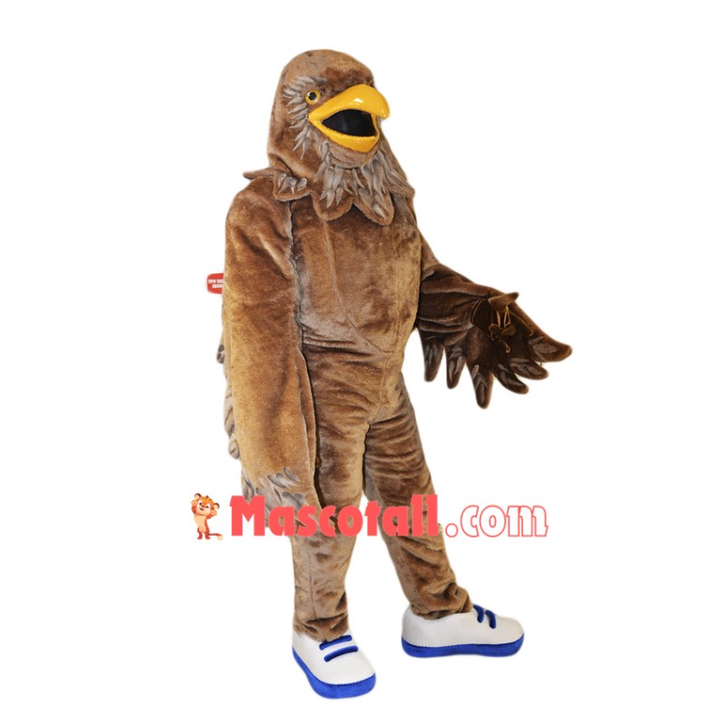 Fierce Brown Eagle Mascot Costume