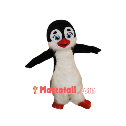 Cute Furry Penguin Mascot Costume