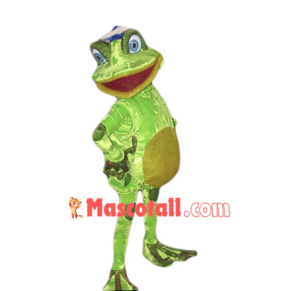 Smiling Frog Mascot Costume