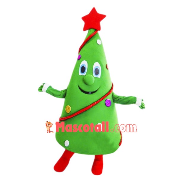 Happy Lightweight Christmas Tree Mascot Costume