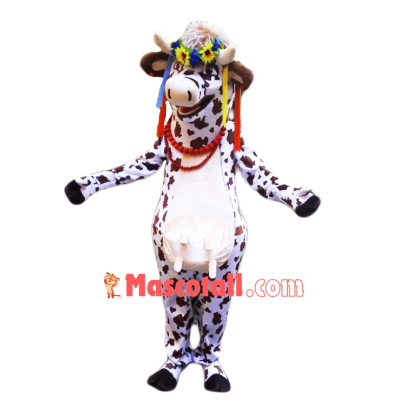 Beautiful Lightweight Cow Mascot Costume