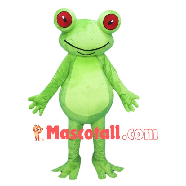 Smiling Lightweight Frog Mascot Costume