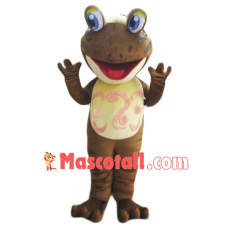 Brown Lightweight Frog Mascot Costume