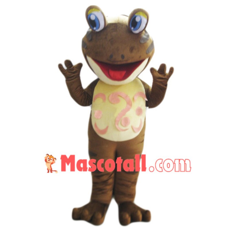 Brown Lightweight Frog Mascot Costume