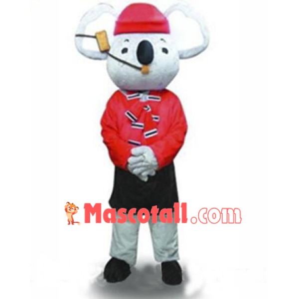 Red Coat Koala Mascot Costume