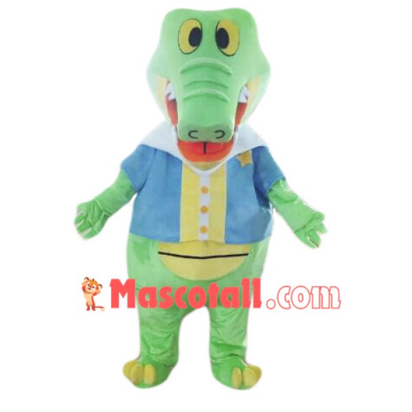 Green Alligator Crocodile Mascot Costume