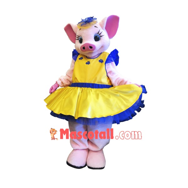 Fashion Pig Mascot Costume