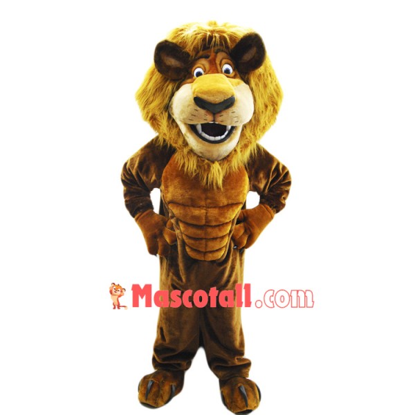 Happy Power Lion Mascot Costume
