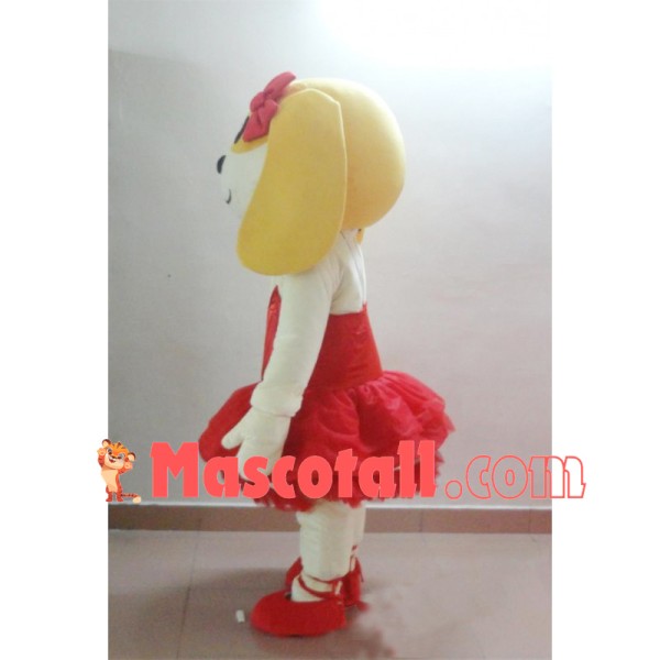 Deportment Dog In the Red Tutu Mascot Costume