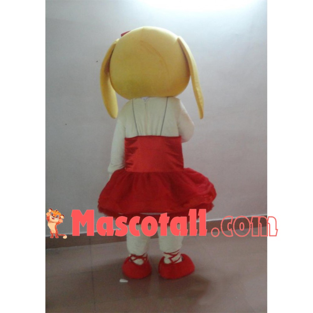 Deportment Dog In the Red Tutu Mascot Costume