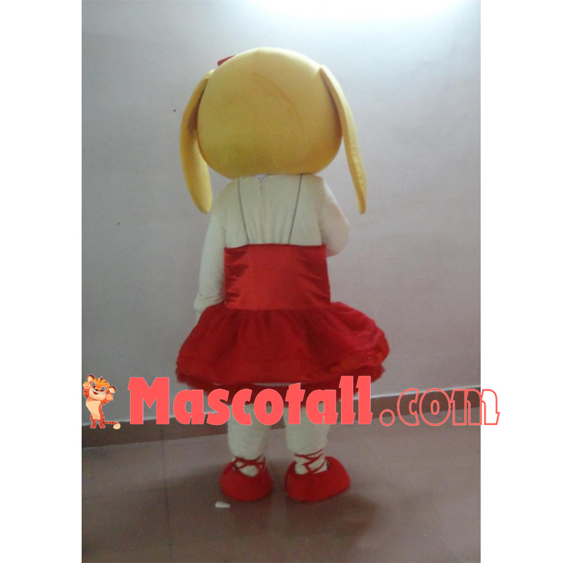 Deportment Dog In the Red Tutu Mascot Costume