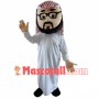 Enthusiastic Bearded Arab Man Mascot Costume