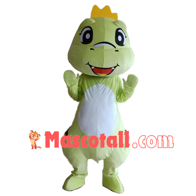 Festive The Light Green Baby Dinosaur Mascot Costume