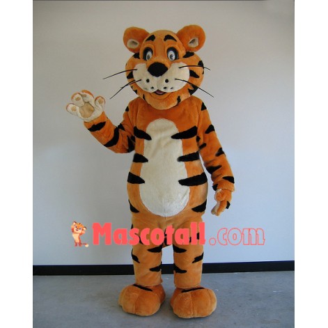 Docile The Adult Size Tiger Mascot Costume