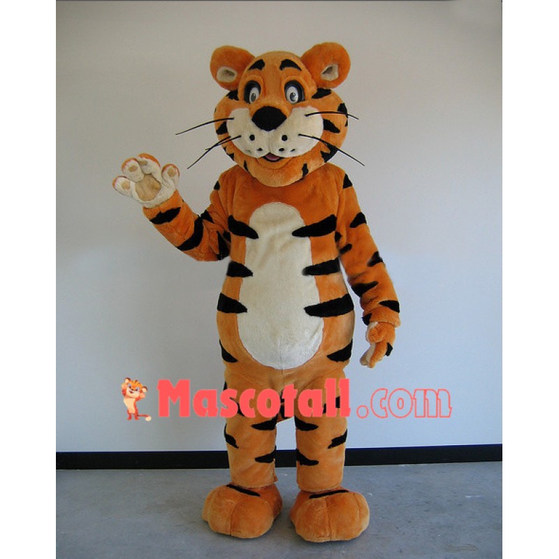 Docile The Adult Size Tiger Mascot Costume