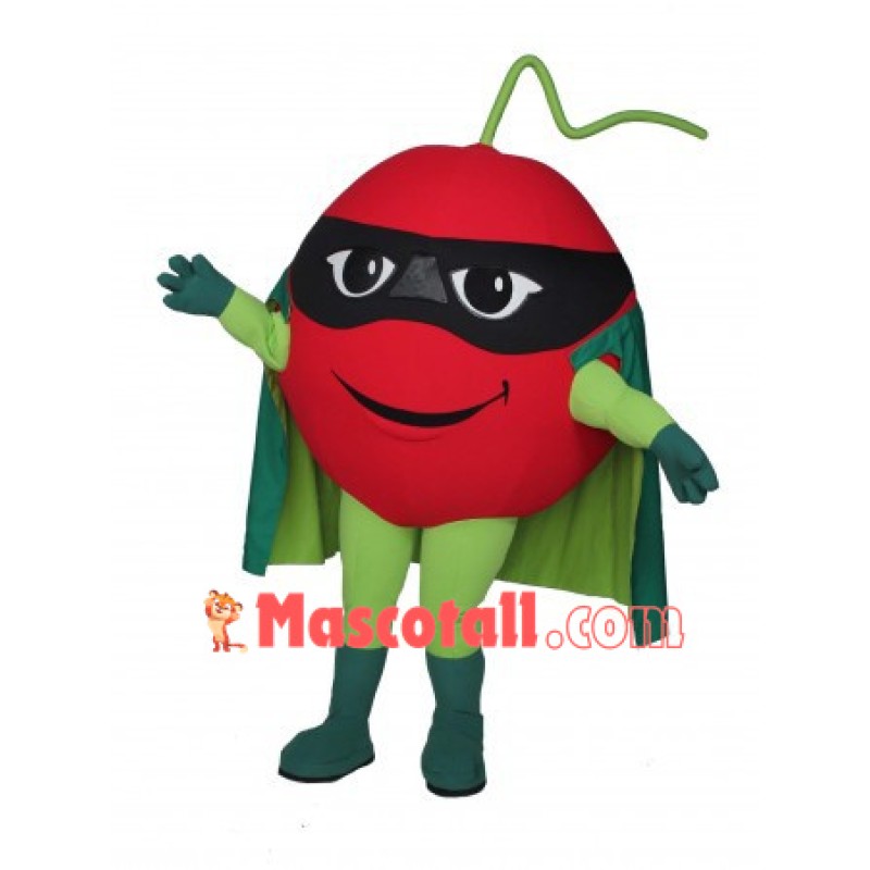 Cartoon Red Apple Guardian Mascot Costume