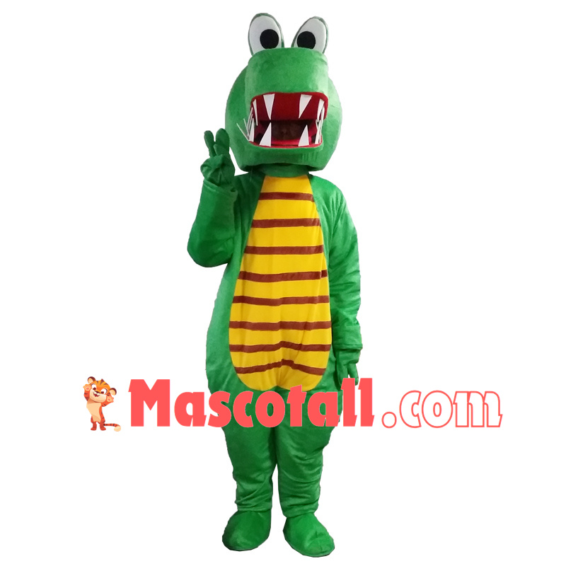 Fierce Sharp Teeth Crocodile Mascot Costume