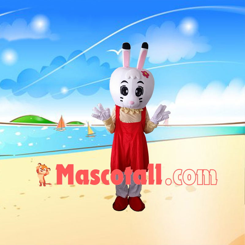 Relaxed the Beach Bunny Mascot Costume