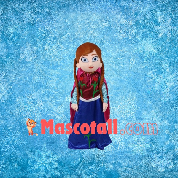 Brave Little Princess Anna Mascot Costume