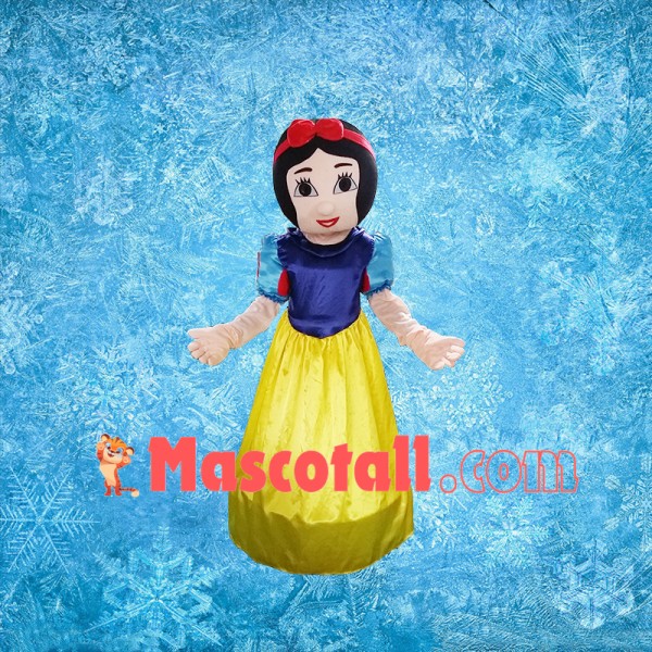 Kindhearted Snow White Cartoon Mascot Costume