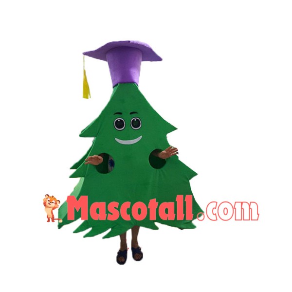 Christmas Doctor Pine Tree Mascot Costume