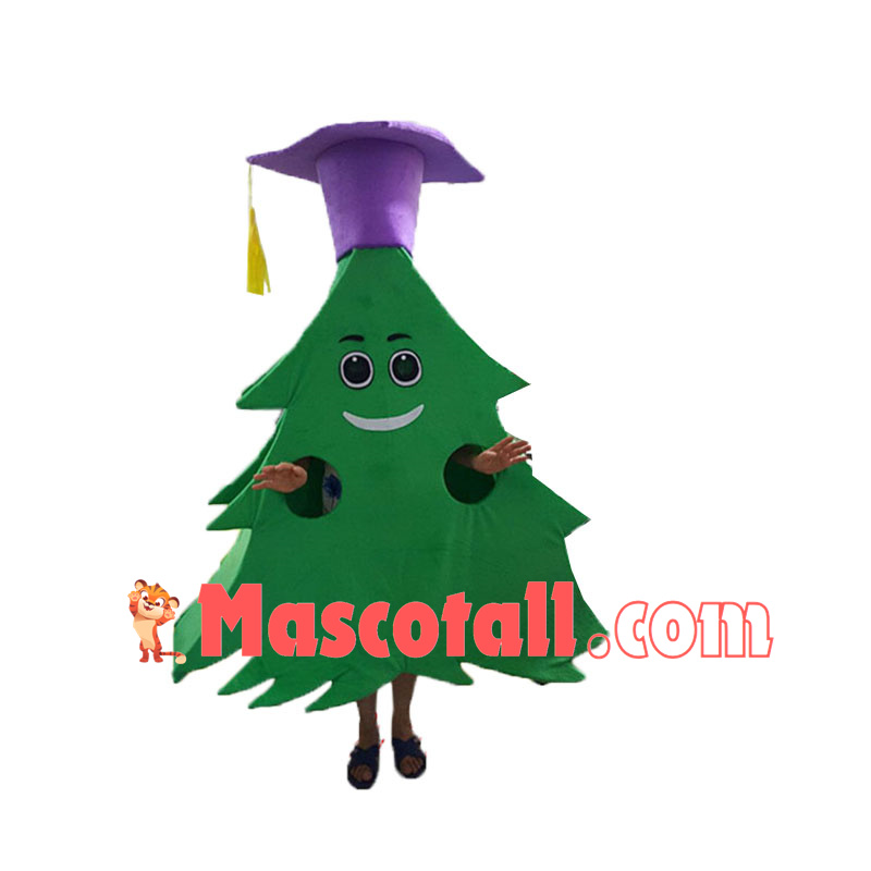Christmas Doctor Pine Tree Mascot Costume
