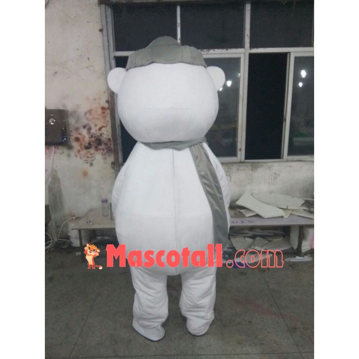 Polar Bear of Luxurious Mattress Mascot Costume