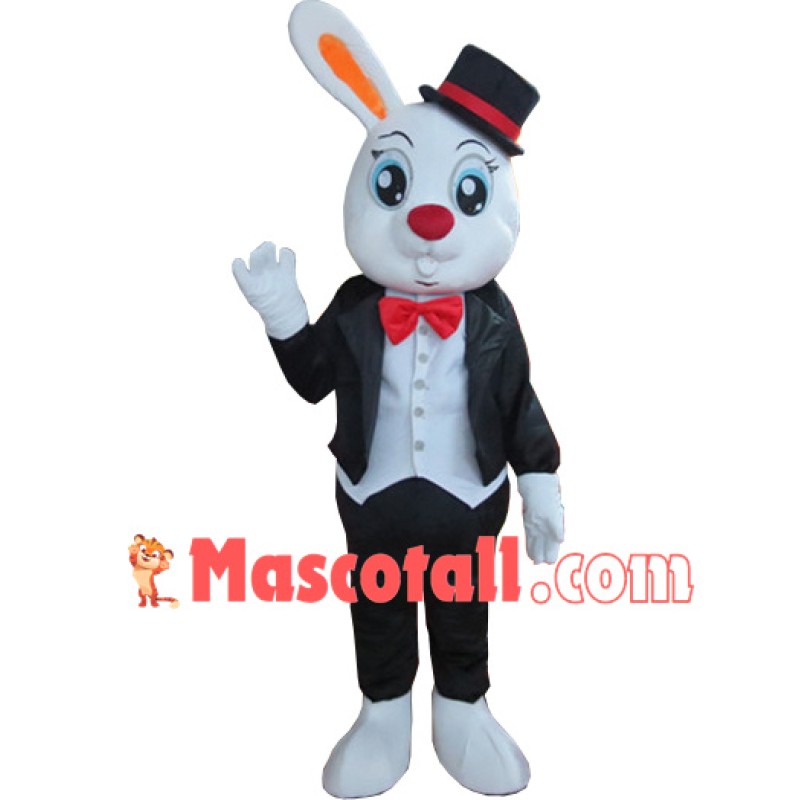 Gentleman Rabbit In Formal Wear Mascot Costume