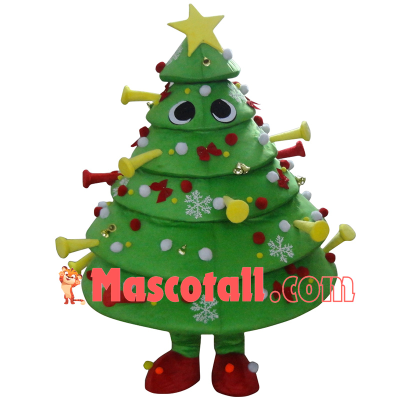 Christmas Tree of Colored Decorations Mascot Costume