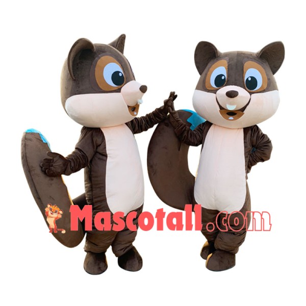 Festive Squirrel In The Forest Mascot Costume