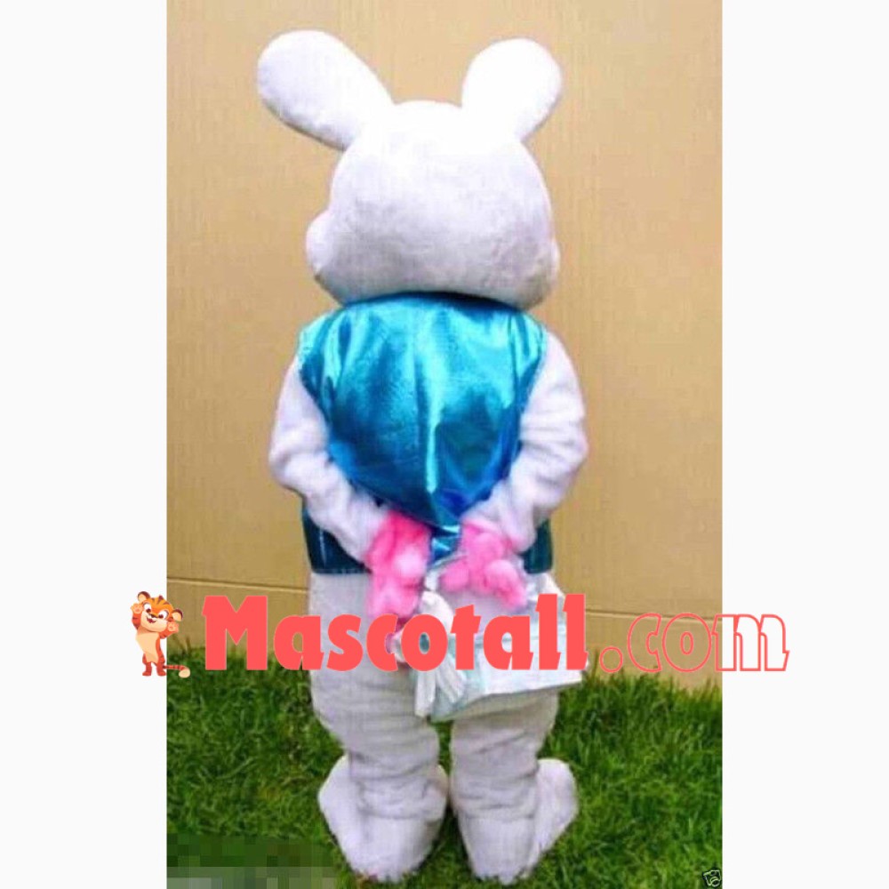 Halloween Shy Bunny Carrying Basket Mascot Costume