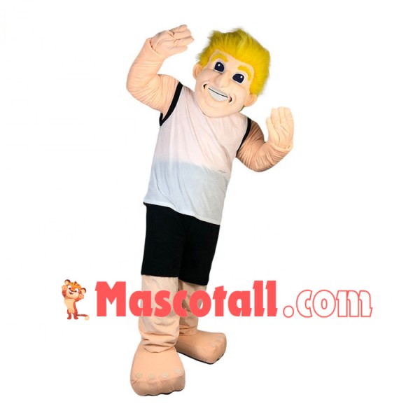 Strong Sports Foreign Man Mascot Costume