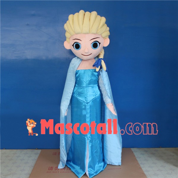 Snow Queen Aisha Princess Cartoon Mascot Costume