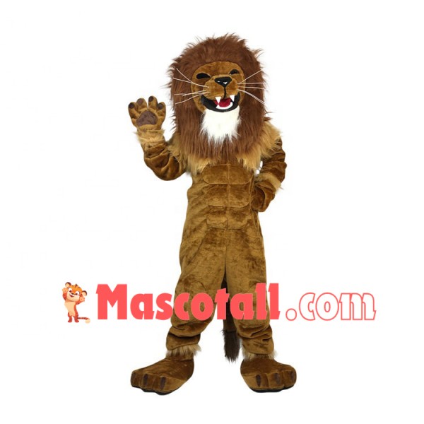 Gentle The Violent Muscle Lion Mascot Costume