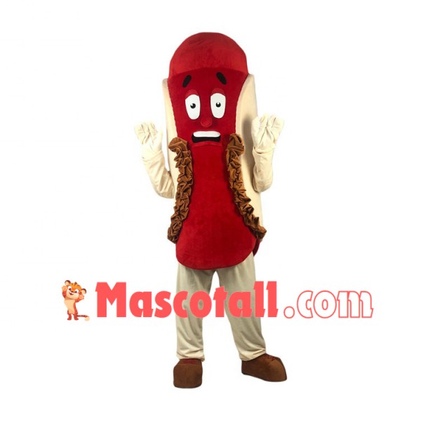 Slice of Pancake With Sausage Mascot Costume