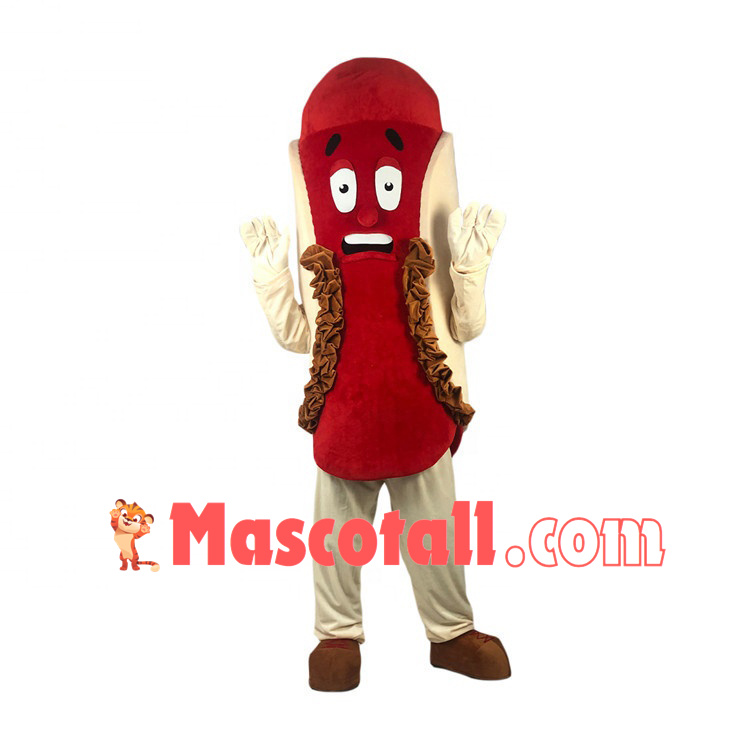 Slice of Pancake With Sausage Mascot Costume