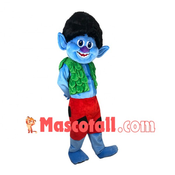 Bran the Elves With Smile Face Cartoon Mascot Costume